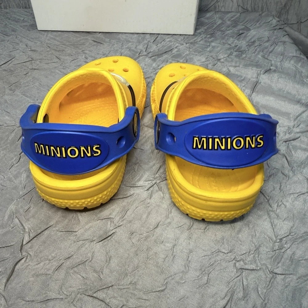 Crocs Toddler Size C4 Minions Classic Clogs - Yellow/Blue - Despicable Me Kids